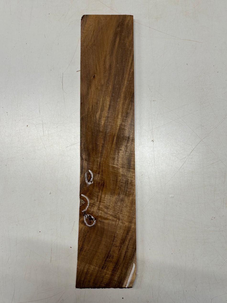 1 Piece, Flame Hawaiian Koa Thin Stock Lumber 23" x 4-1/2" x 1/2" #194