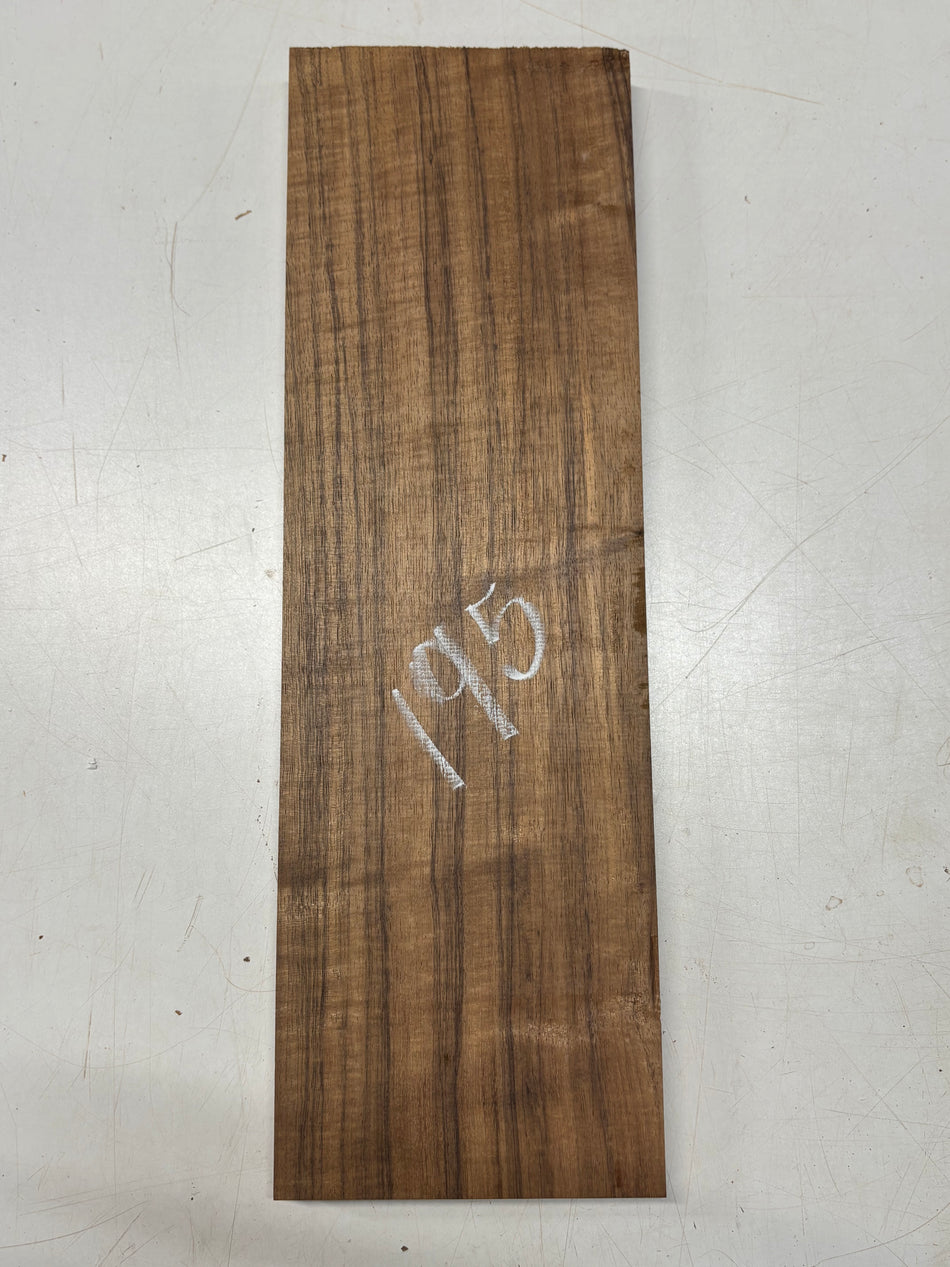 1 Piece, Flame Caribbean Walnut Lumber Board Blank 20-1/2" x 6-1/4" x 1" #195