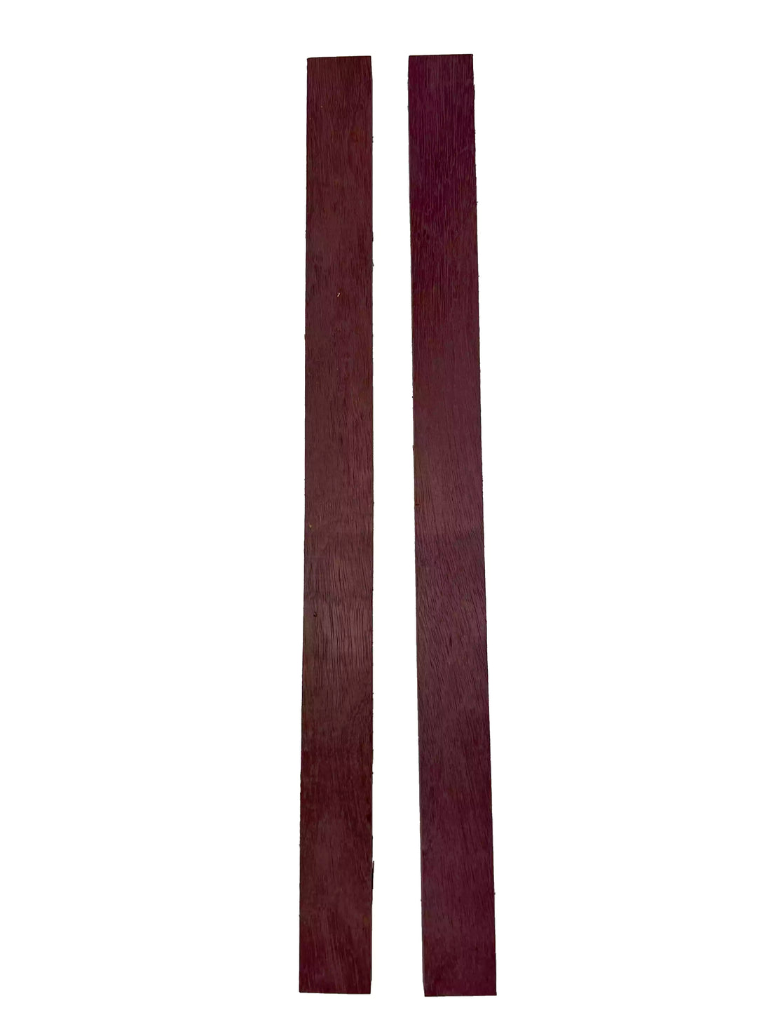 Pack of 2, Purpleheart Thin Stock Three-Dimensional Lumber Board Wood Blank 24&quot; x 1-3/4&quot; x 3/4&quot; 