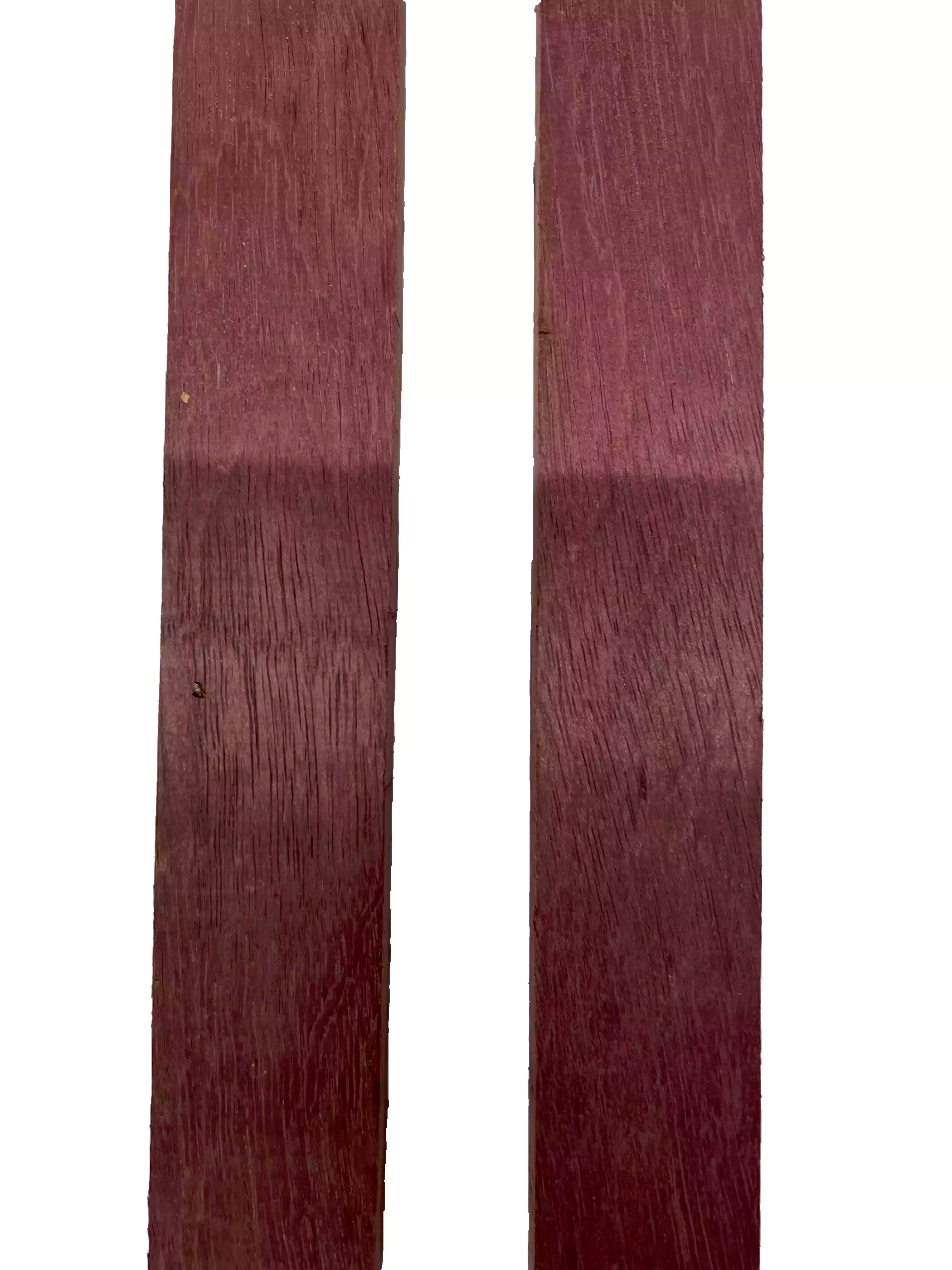 Pack of 2, Purpleheart Thin Stock Three-Dimensional Lumber Board Wood Blank 24" x 1-3/4" x 3/4" #136 - Exotic Wood Zone - Buy online Across USA 