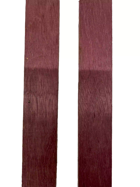 Pack of 2, Purpleheart Thin Stock Three-Dimensional Lumber Board Wood Blank 24" x 1-3/4" x 3/4" #136 - Exotic Wood Zone - Buy online Across USA 