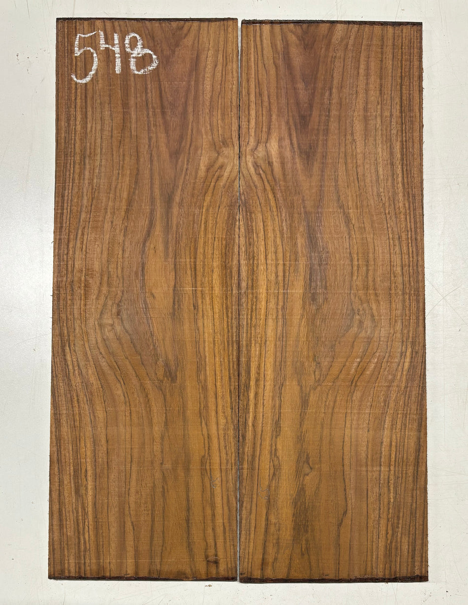 Rare Tiger Striped Rosewood Guitar Drop Top - 22-1/2" x 7-1/4" x 3/8" #548