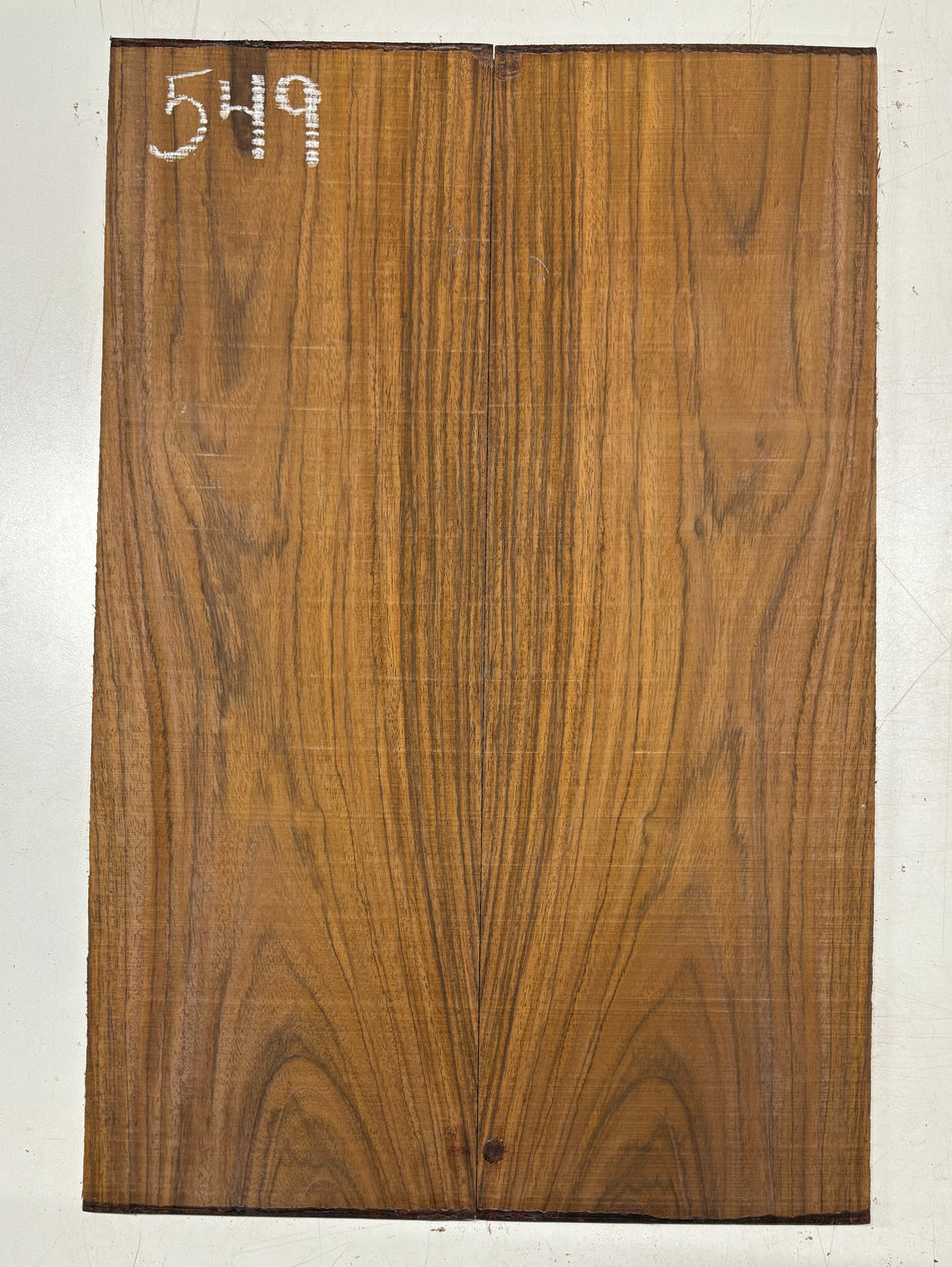 Rare Tiger Striped Rosewood Guitar Drop Top - 22-1/2" x 7-1/4" x 3/8" #549