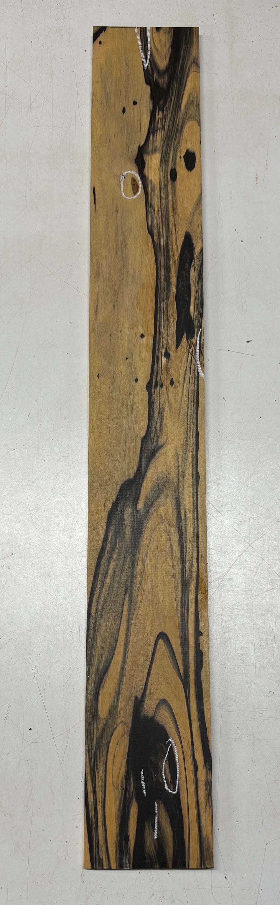 Black and White Ebony Lumber Board 39-1/2" x 5-1/4" x 5/8" #226