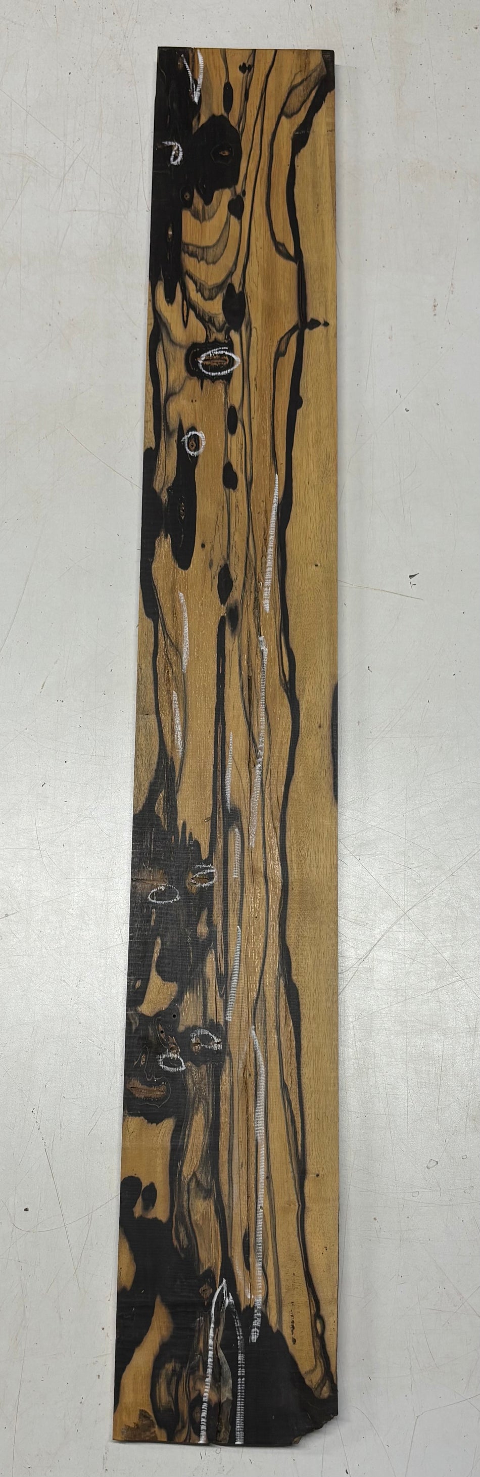 Black and White Ebony Lumber Board 39-1/2" x 5-1/2" x 5/8" #227