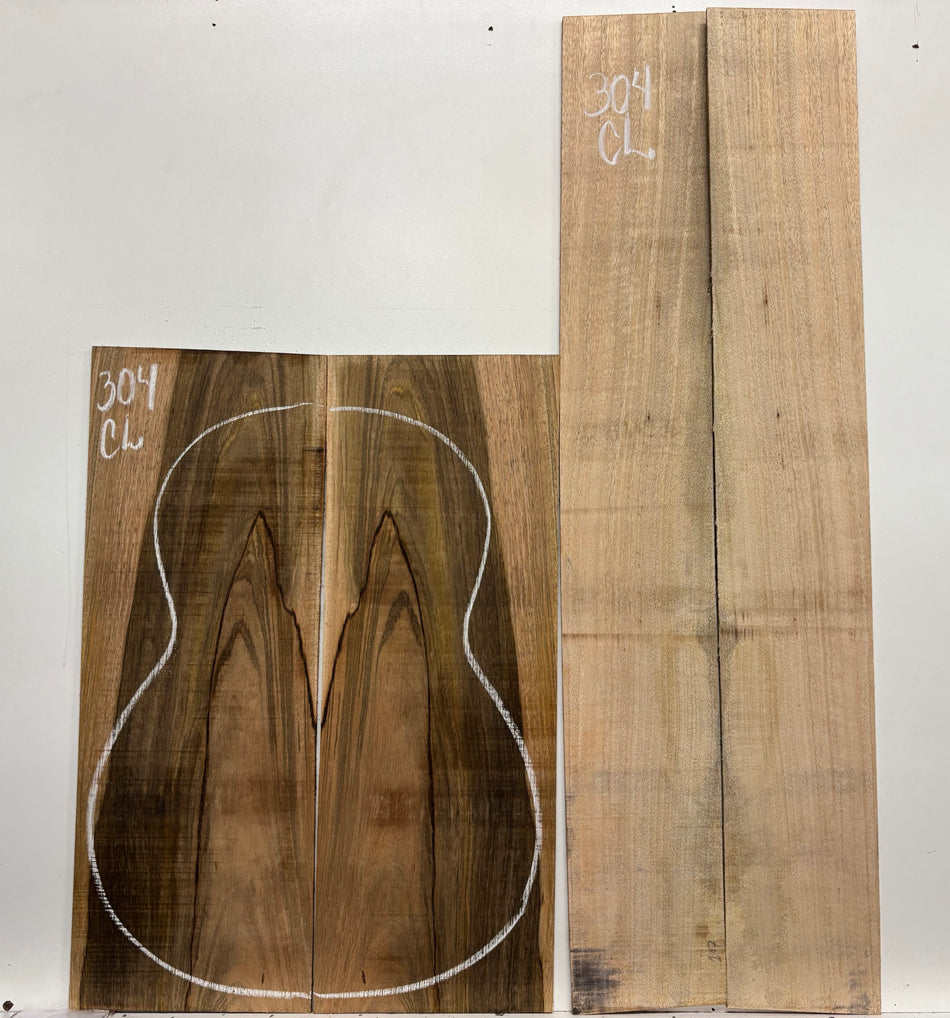 Figured Flame Mango Classical Guitar Back and Side Set #304