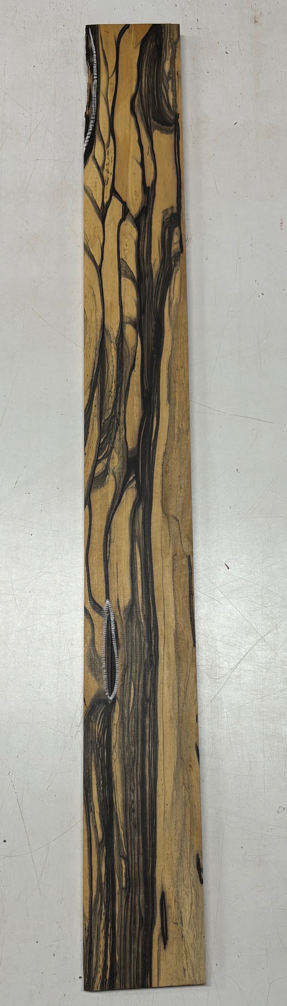 Black and White Ebony Lumber Board 40-1/2" x 4-3/8" x 1/2" #231