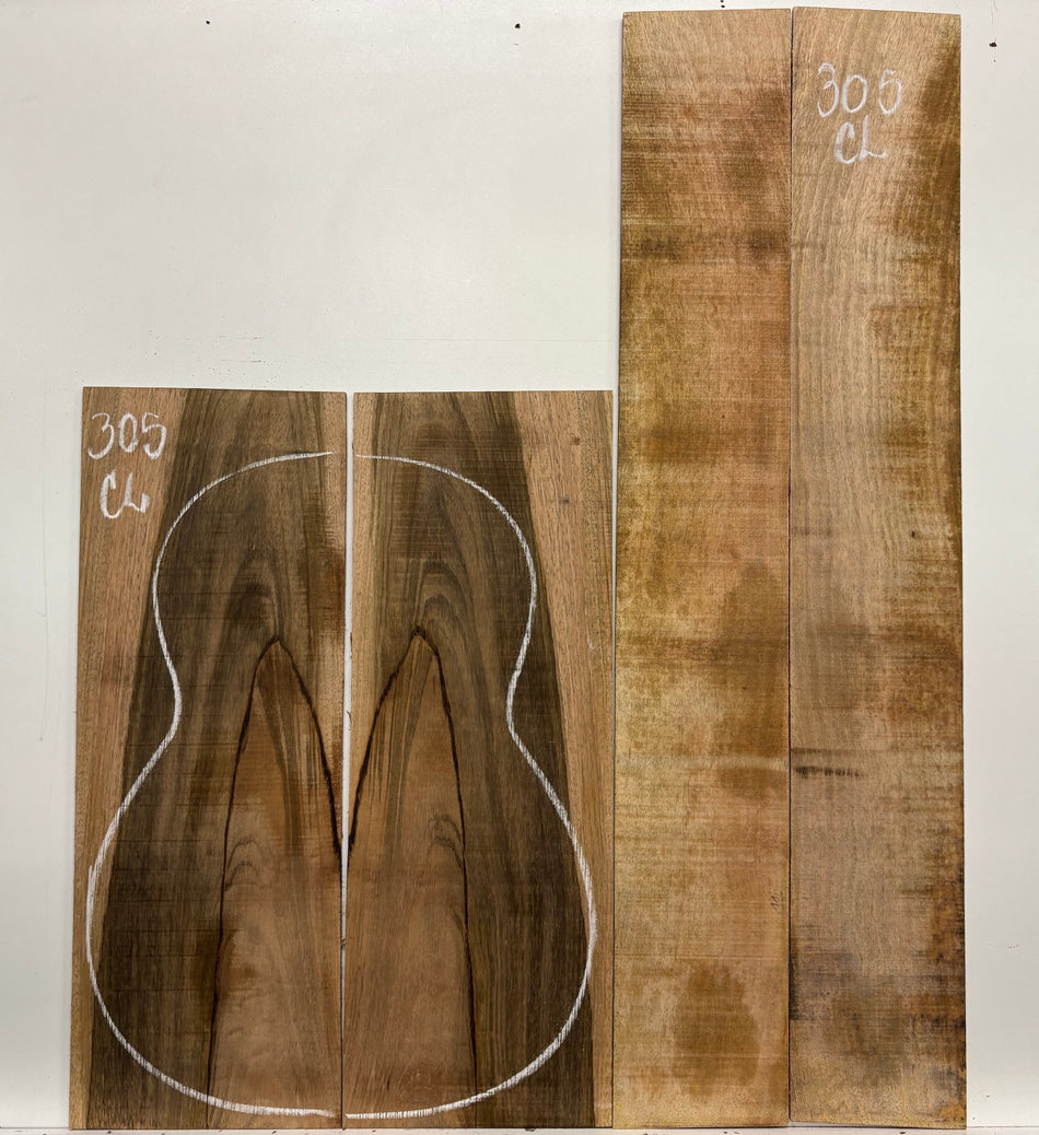 Figured Flame Mango Classical Guitar Back and Side Set #305