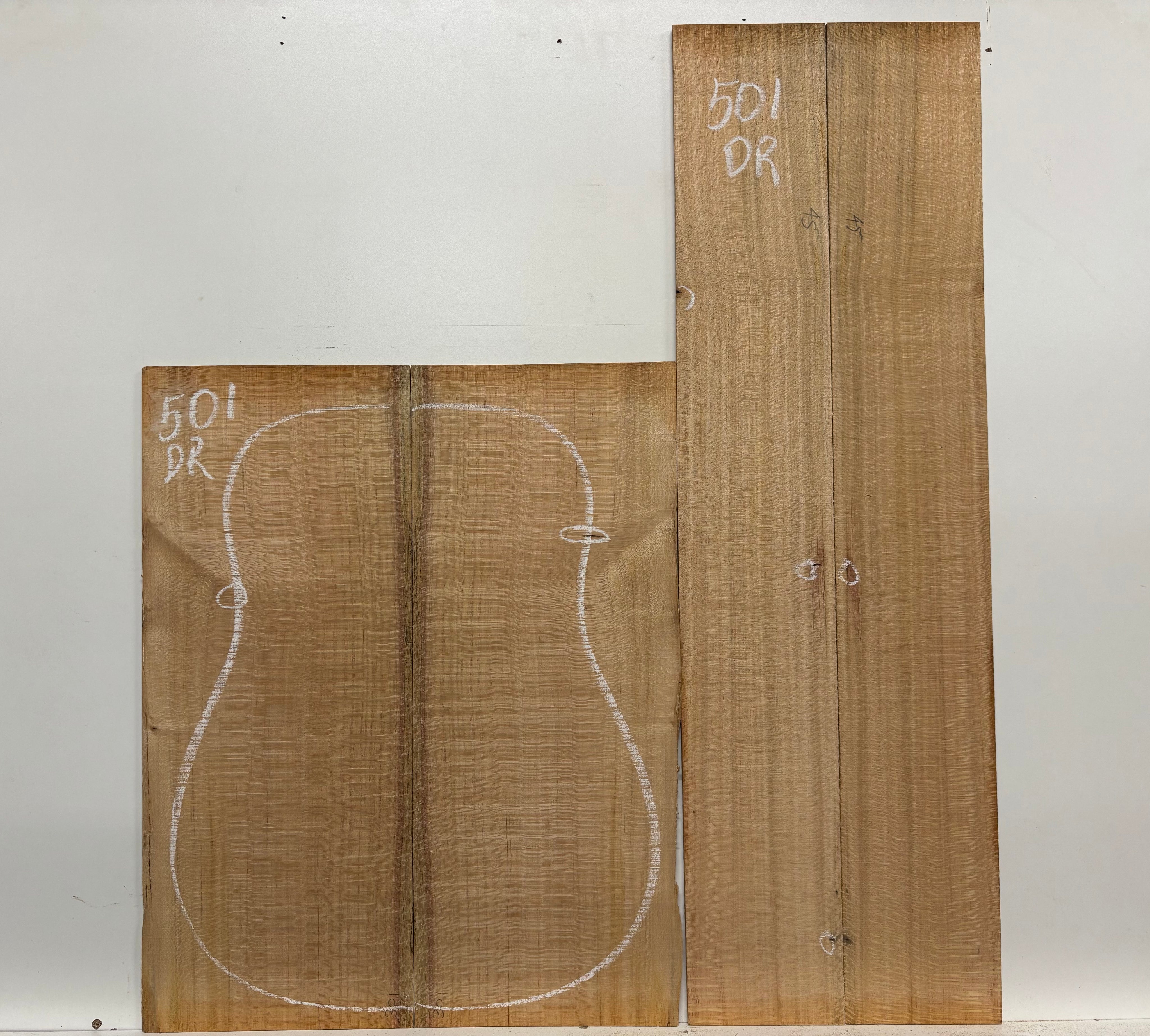 Lacewood Dreadnought Guitar Back & Side Set- BC Grade #501 Exotic Wood Zone 