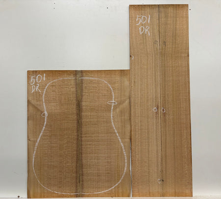 Lacewood Dreadnought Guitar Back & Side Set- BC Grade #501 Exotic Wood Zone 