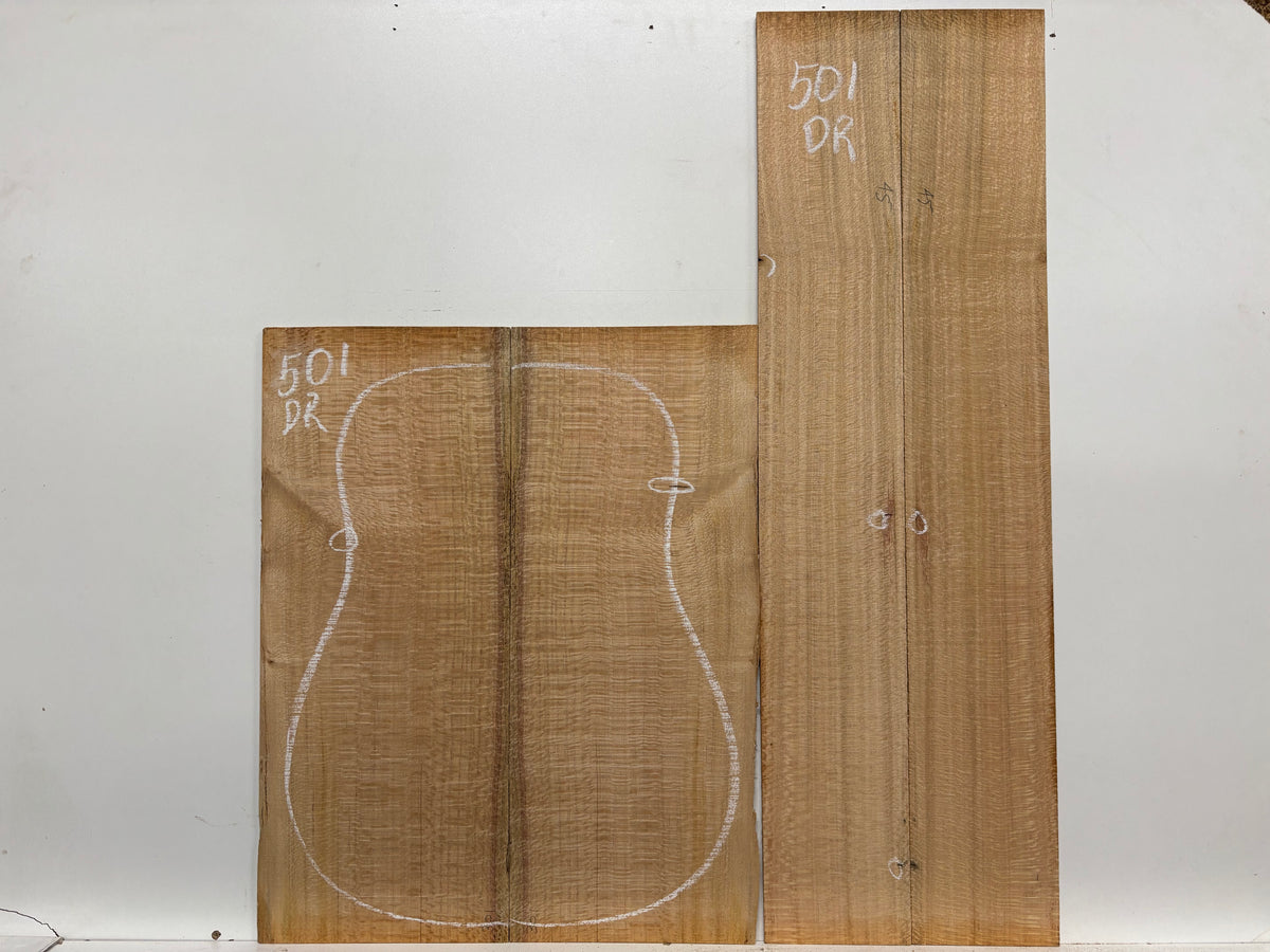 Lacewood Dreadnought Guitar Back & Side Set- BC Grade #501 Exotic Wood Zone 