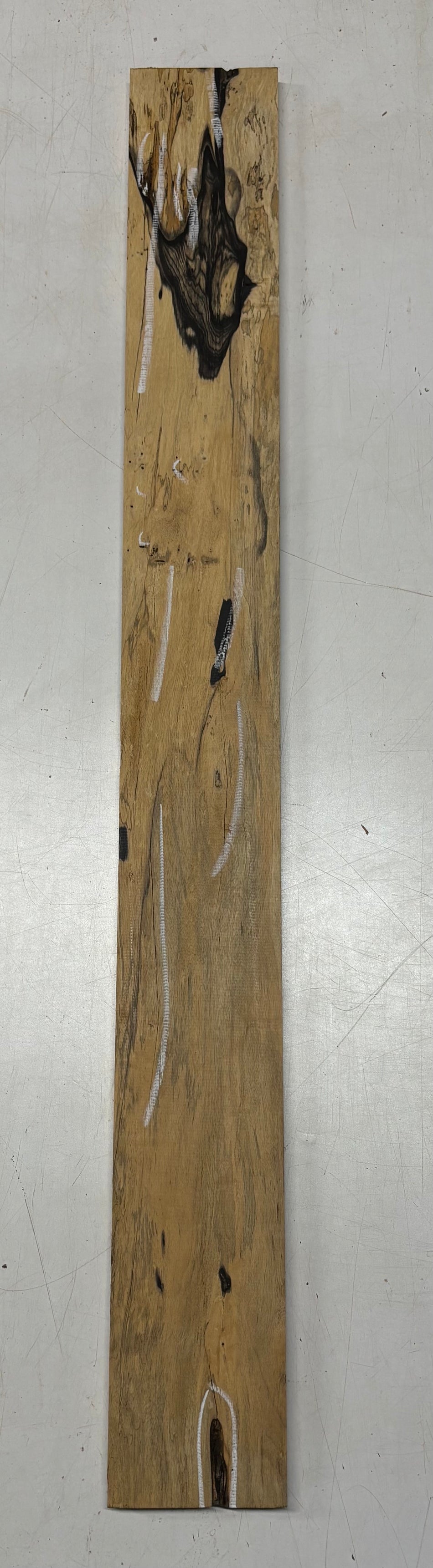 Black and White Ebony Lumber Board 37" x 4" x 1/2" #232