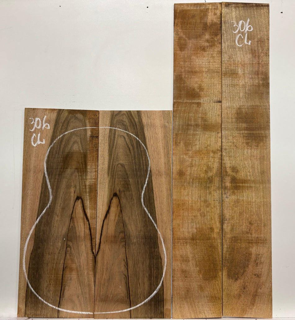 Figured Flame Mango Classical Guitar Back and Side Set #306