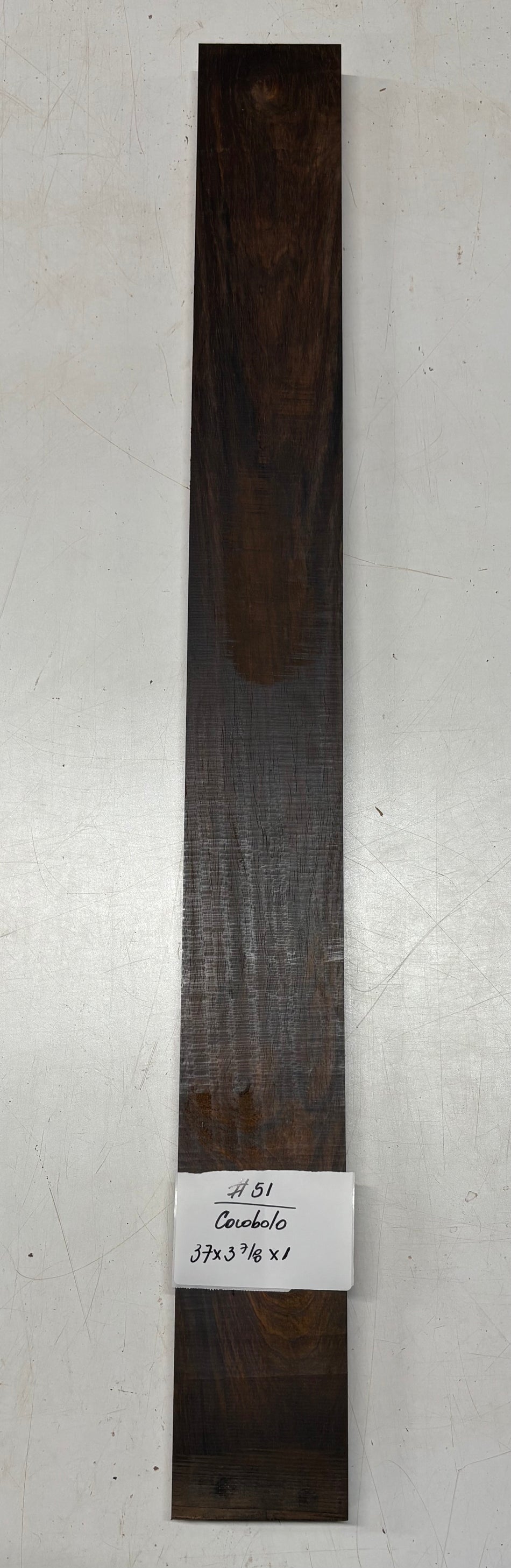 Cocobolo Lumber Board 37" x 3-7/8" x 1" #51