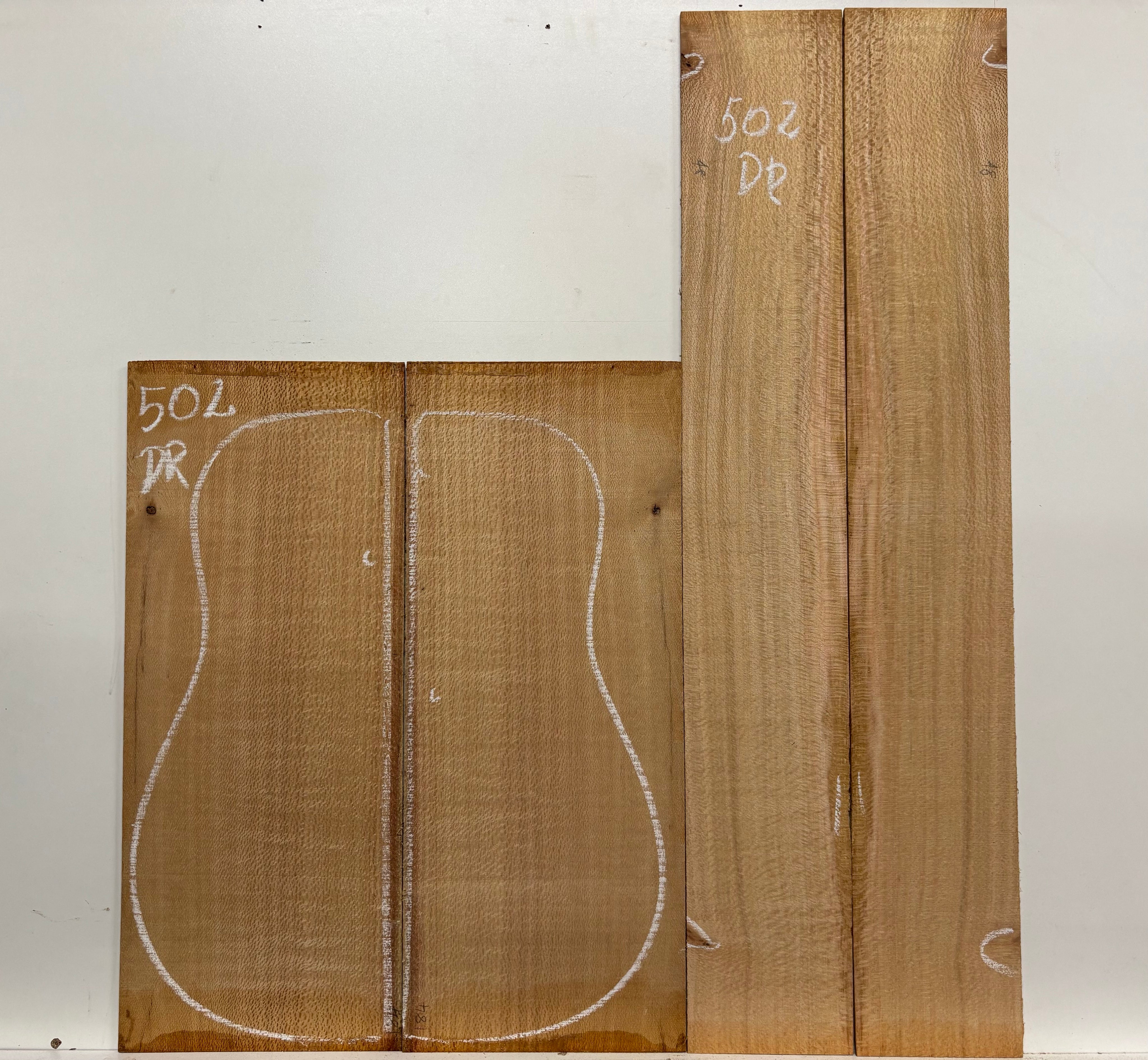 Lacewood Dreadnought Guitar Back & Side Set- BC Grade #502 Exotic Wood Zone 