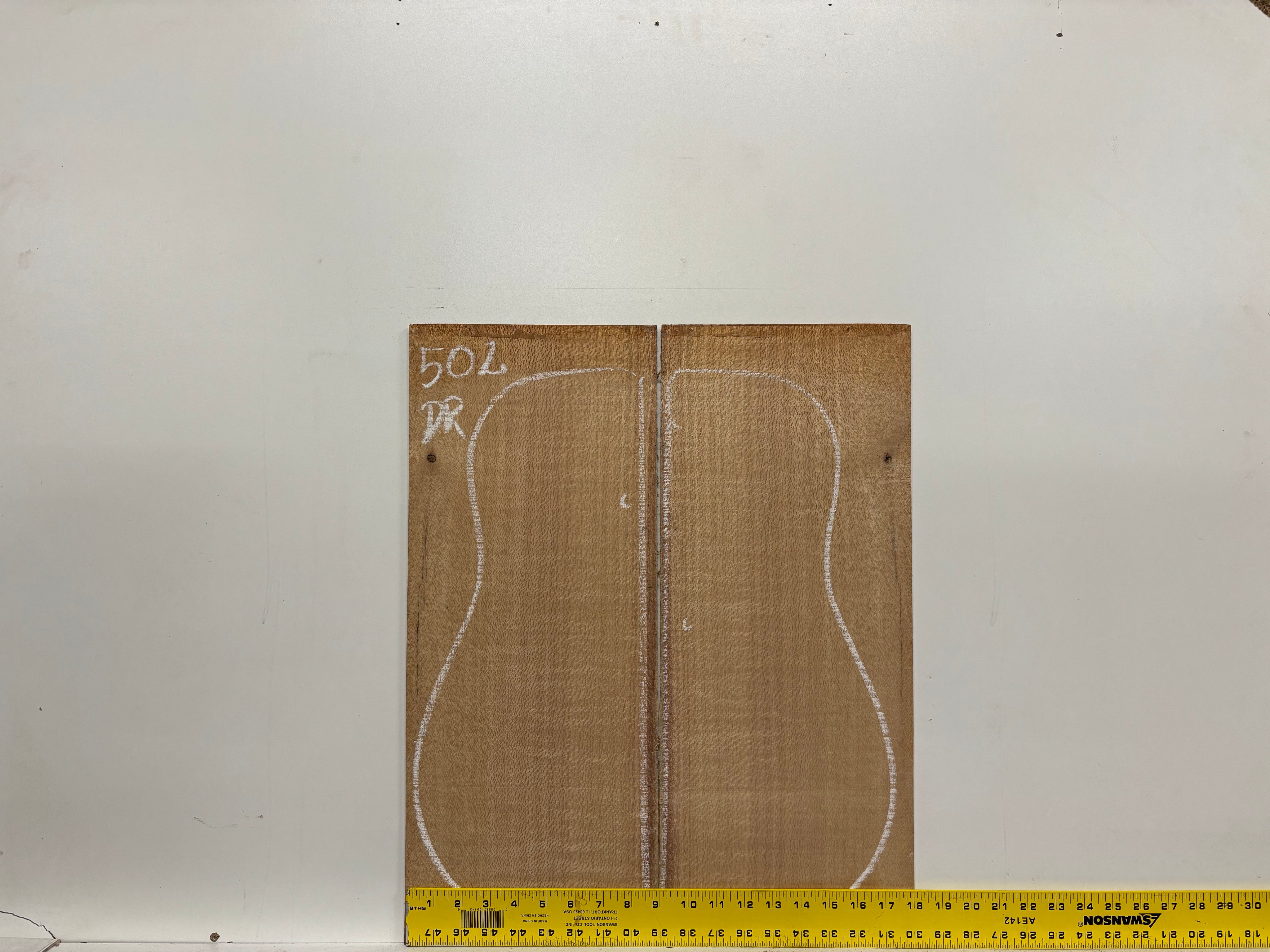 Lacewood Dreadnought Guitar Back & Side Set- BC Grade #502 Exotic Wood Zone 