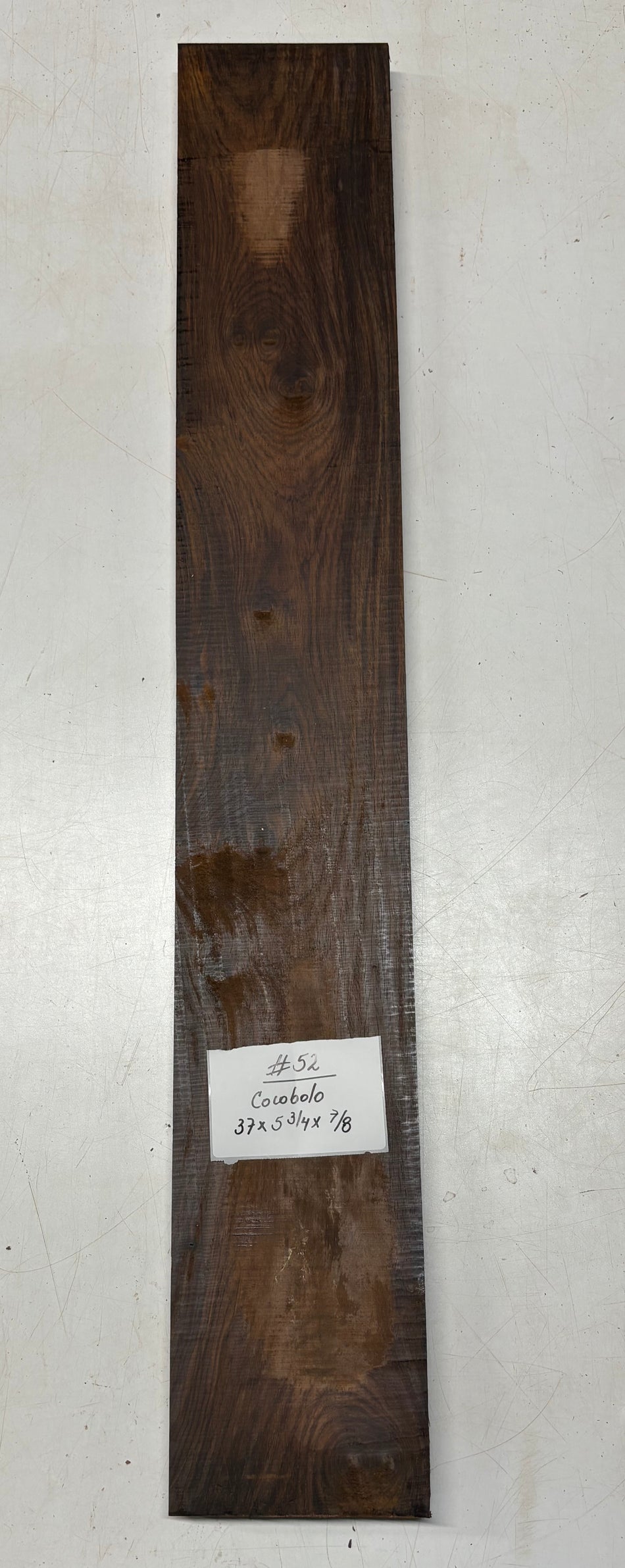 Cocobolo Lumber Board 37" x 5-3/4" x 7/8" #52