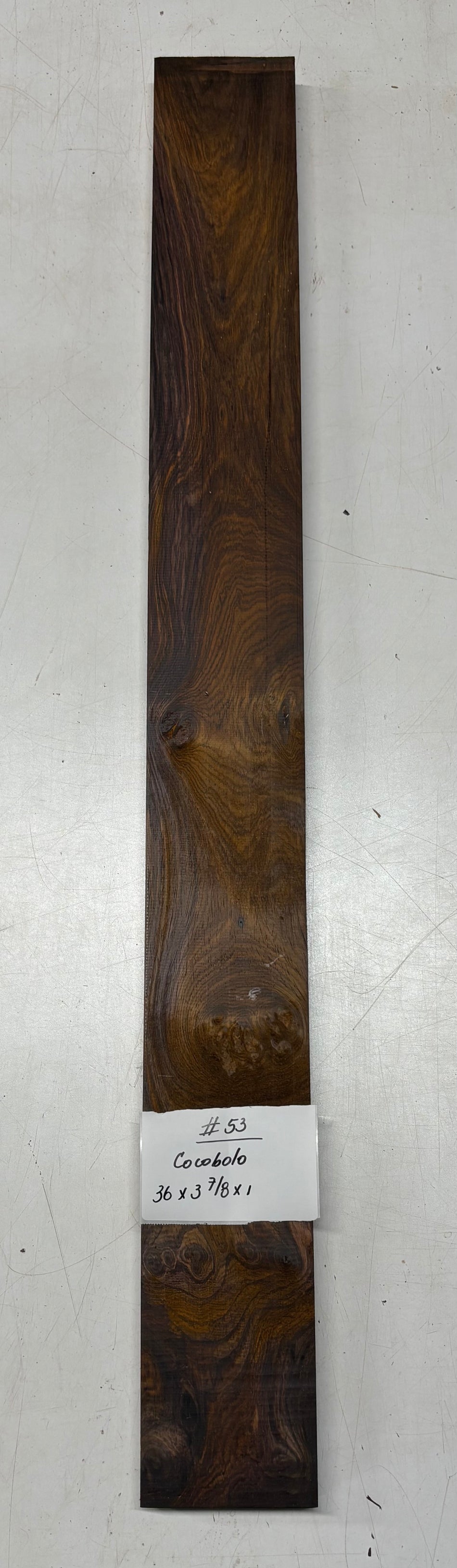 Cocobolo Lumber Board 36" x 3-7/8" x 1" #53