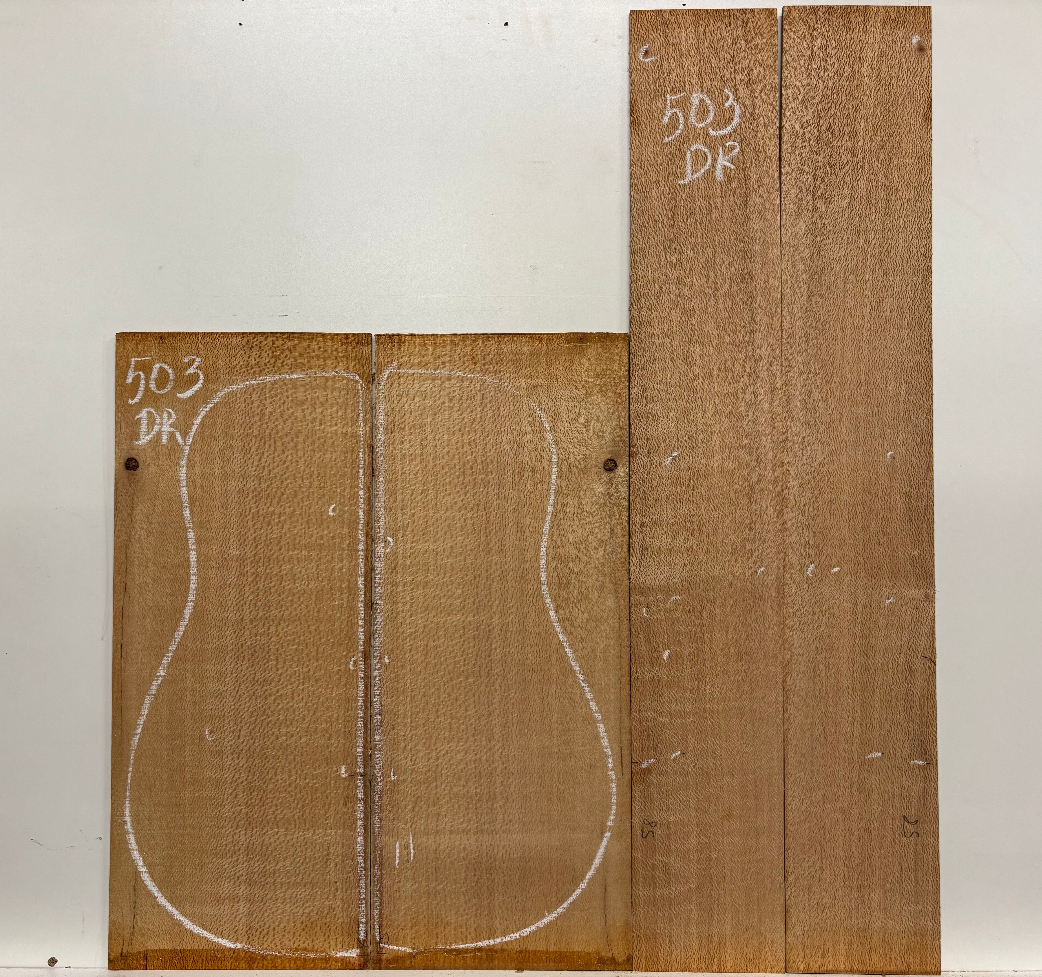 Lacewood Dreadnought Guitar Back & Side Set- BC Grade #503 Exotic Wood Zone 