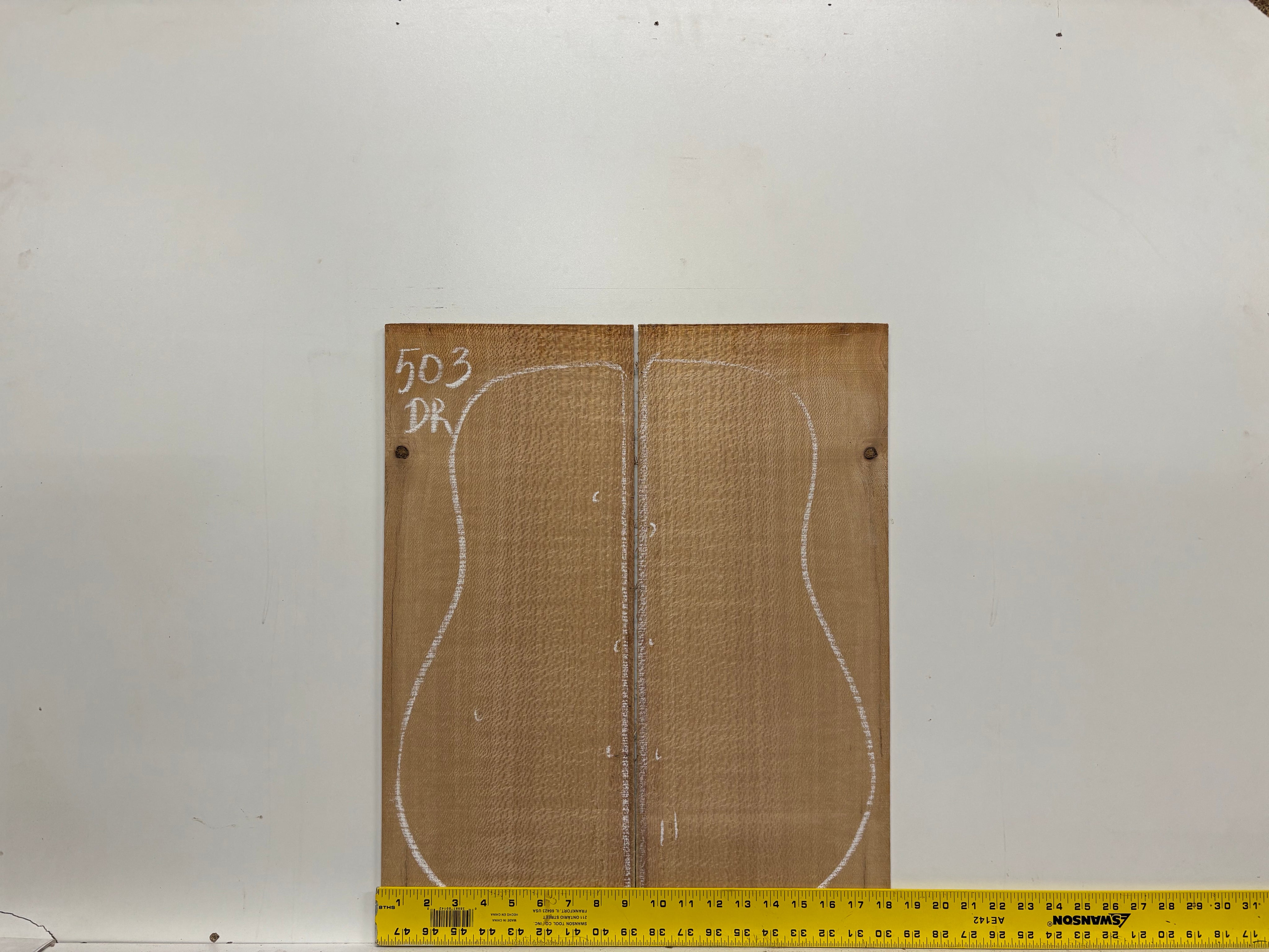 Lacewood Dreadnought Guitar Back & Side Set- BC Grade #503 Exotic Wood Zone 