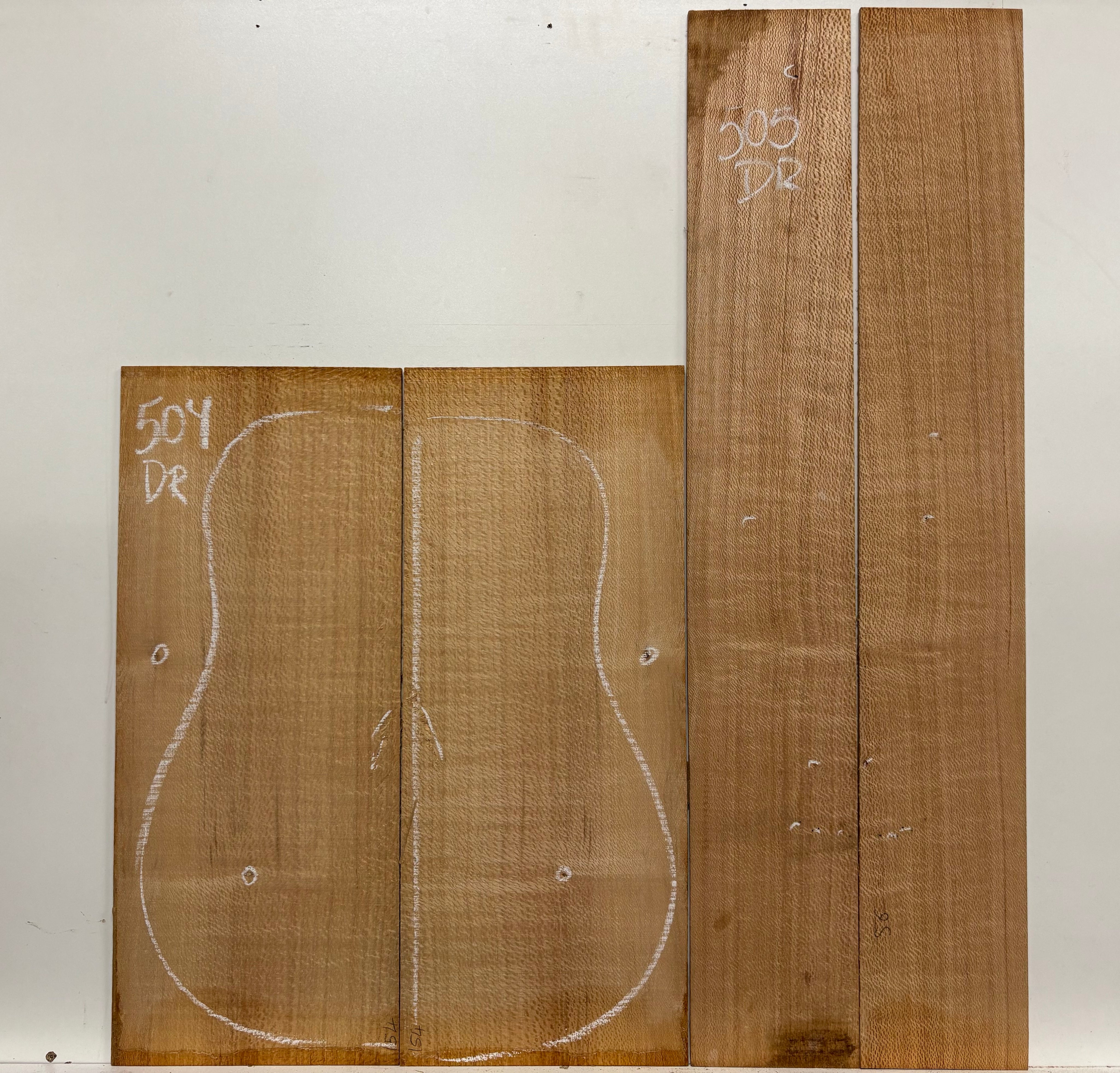 Lacewood Dreadnought Guitar Back & Side Set- BC Grade #504 Exotic Wood Zone 