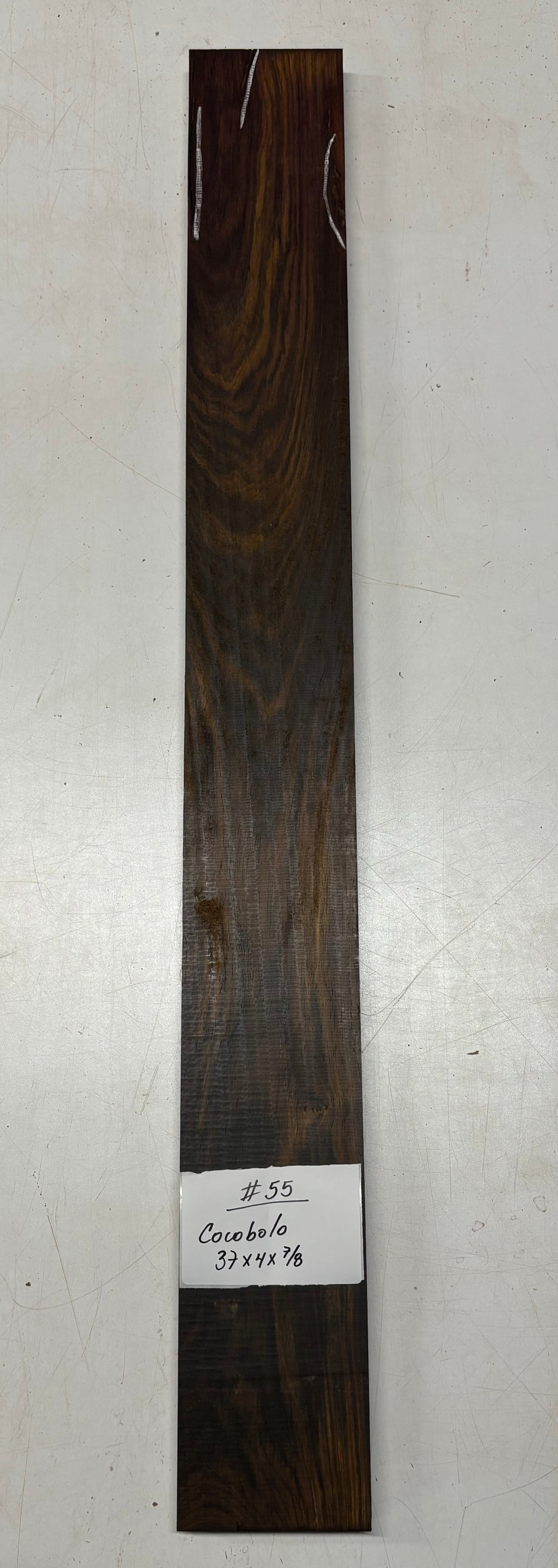 Cocobolo Lumber Board 37" x 4" x 7/8" #55