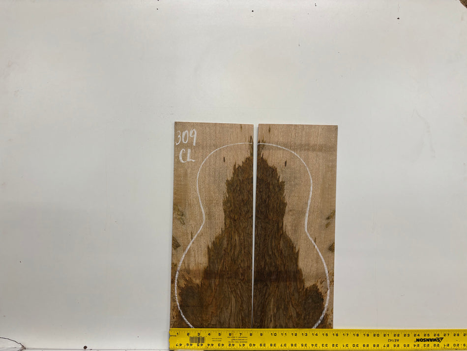 Figured Flame Mango Classical Guitar Back and Side Set #309