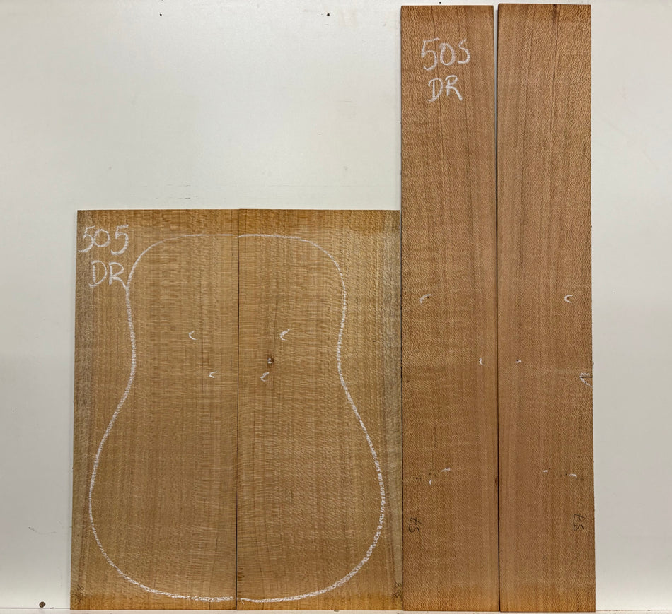 Lacewood Dreadnought Guitar Back & Side Set- BC Grade #505 Exotic Wood Zone 