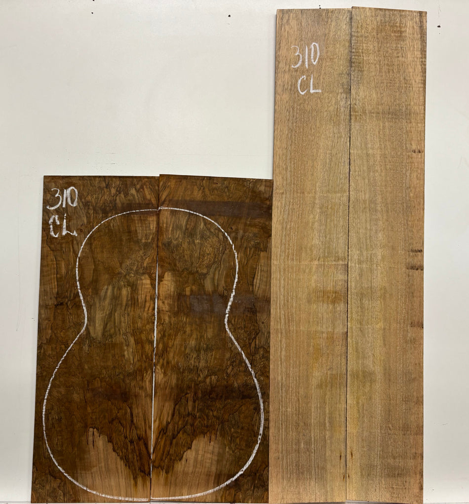 Figured Flame Mango Classical Guitar Back and Side Set #310