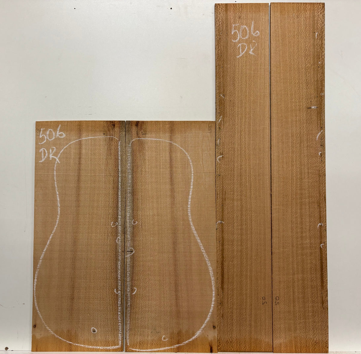 Lacewood Dreadnought Guitar Back & Side Set- BC Grade #506 Exotic Wood Zone 