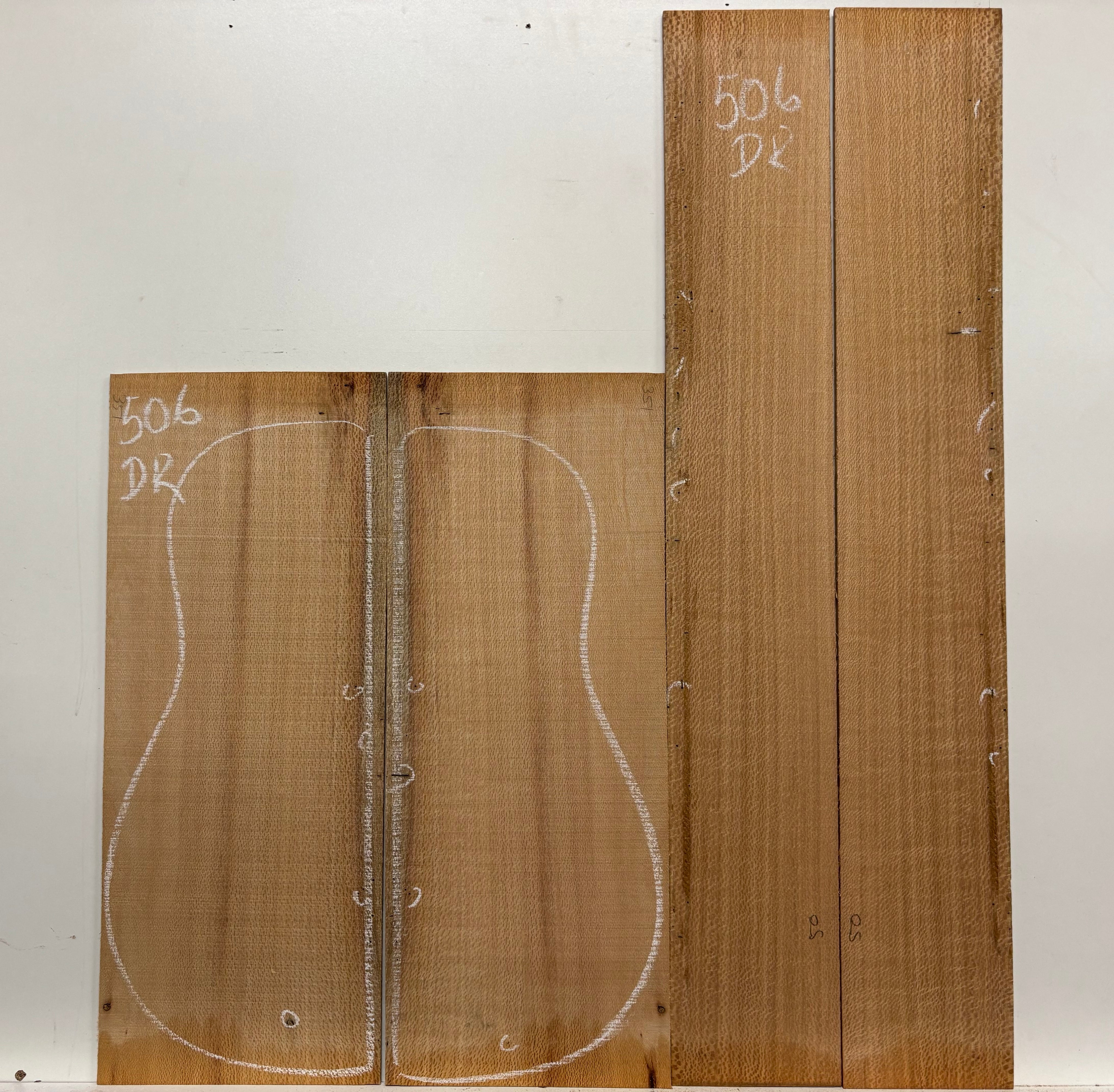 Lacewood Dreadnought Guitar Back & Side Set- BC Grade #506 Exotic Wood Zone 