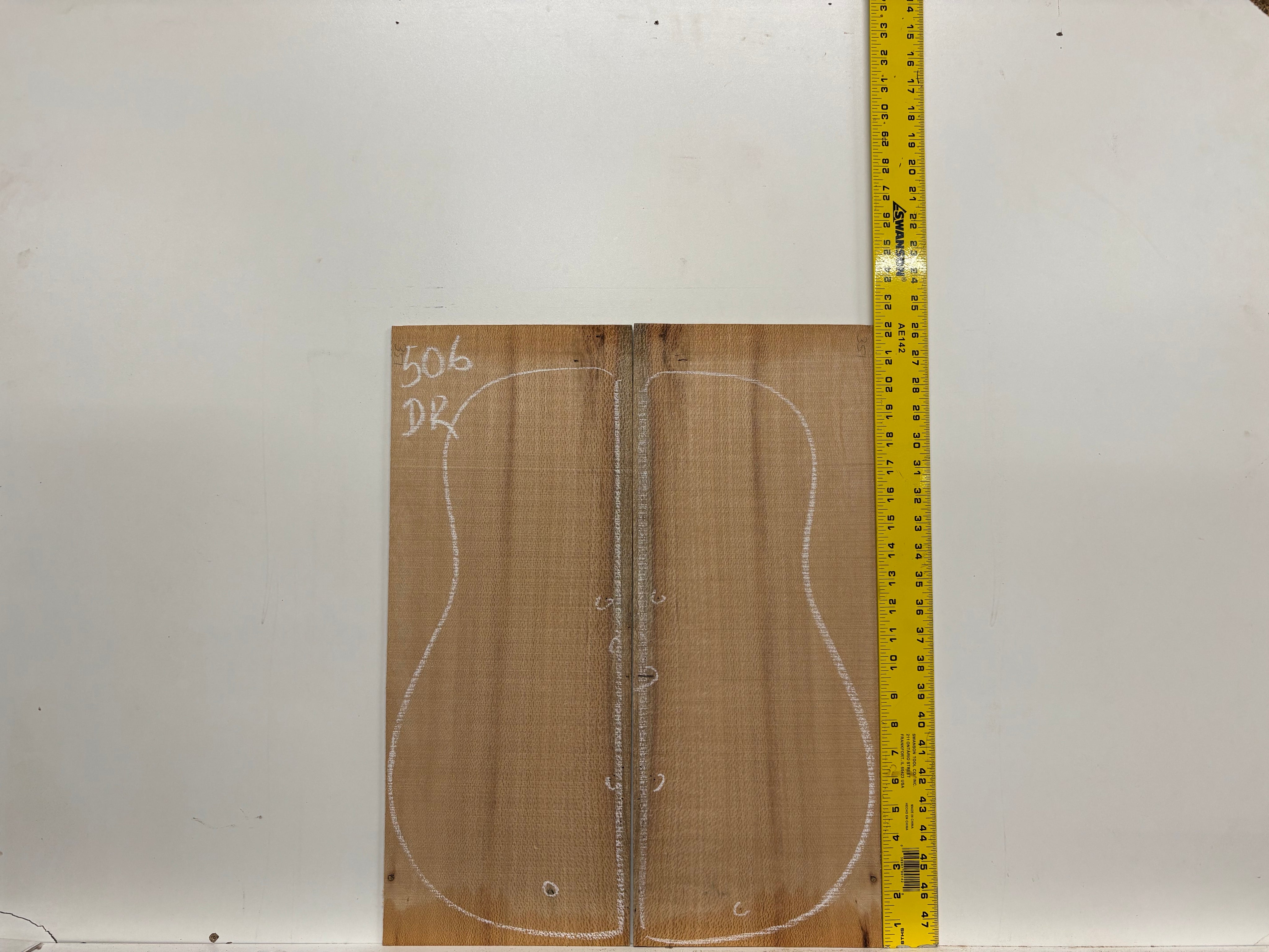 Lacewood Dreadnought Guitar Back & Side Set- BC Grade #506 Exotic Wood Zone 