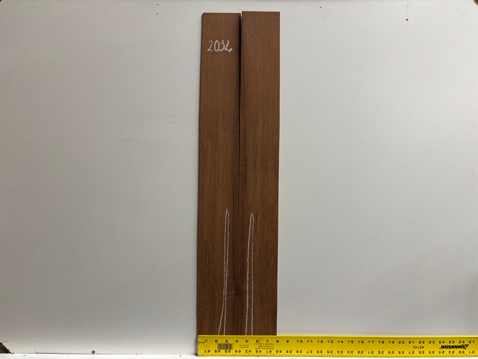 Madagascar Rosewood Parlor Guitar Side Set (Seconds) #2032