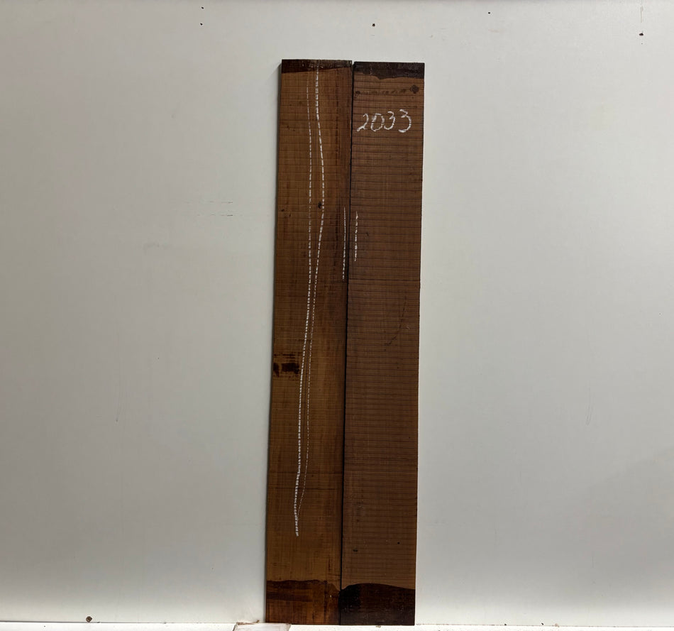 Madagascar Rosewood Parlor Guitar Side Set (Seconds) #2033