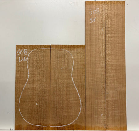 Lacewood Dreadnought Guitar Back & Side Set- BC Grade #508 Exotic Wood Zone 