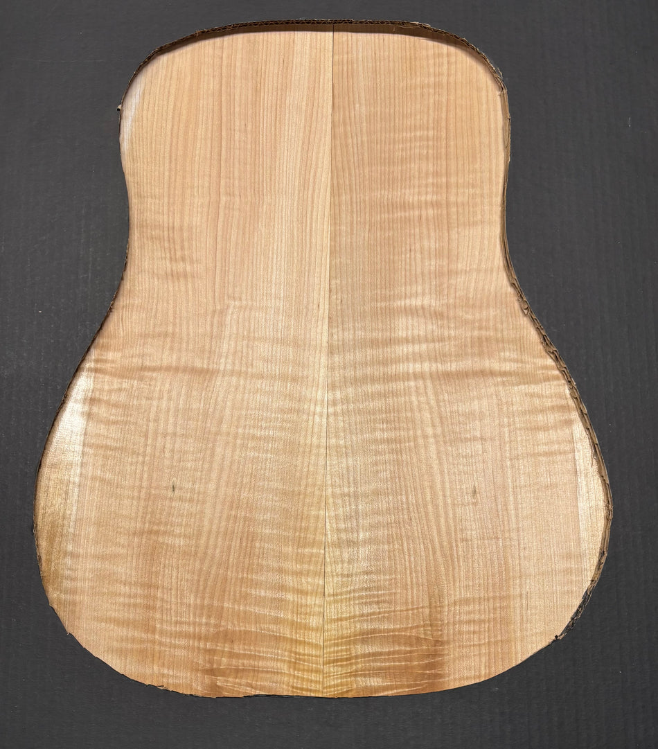 Flame Hard Maple Dreadnought Guitar Back and Side Set  #916