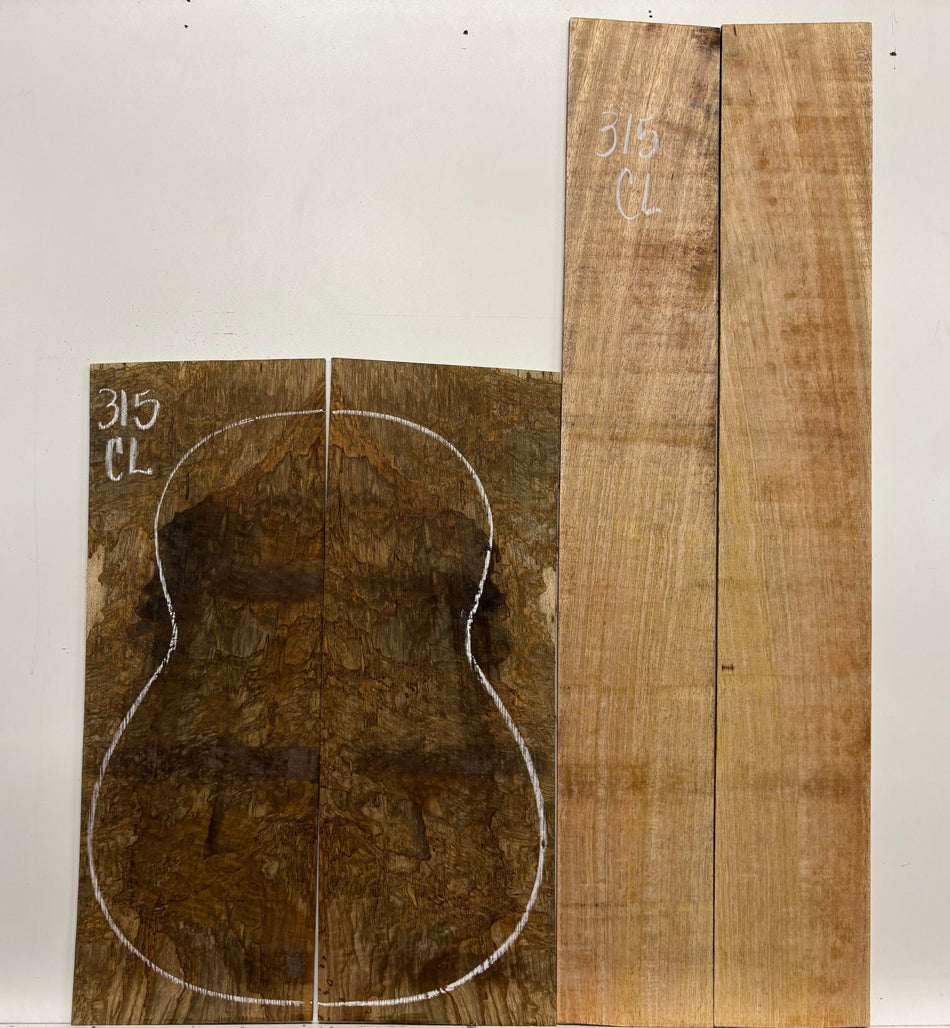 Juego de fondo y aros de guitarra de grado AAAA Dreadnought de palisandro de la India Oriental #61 