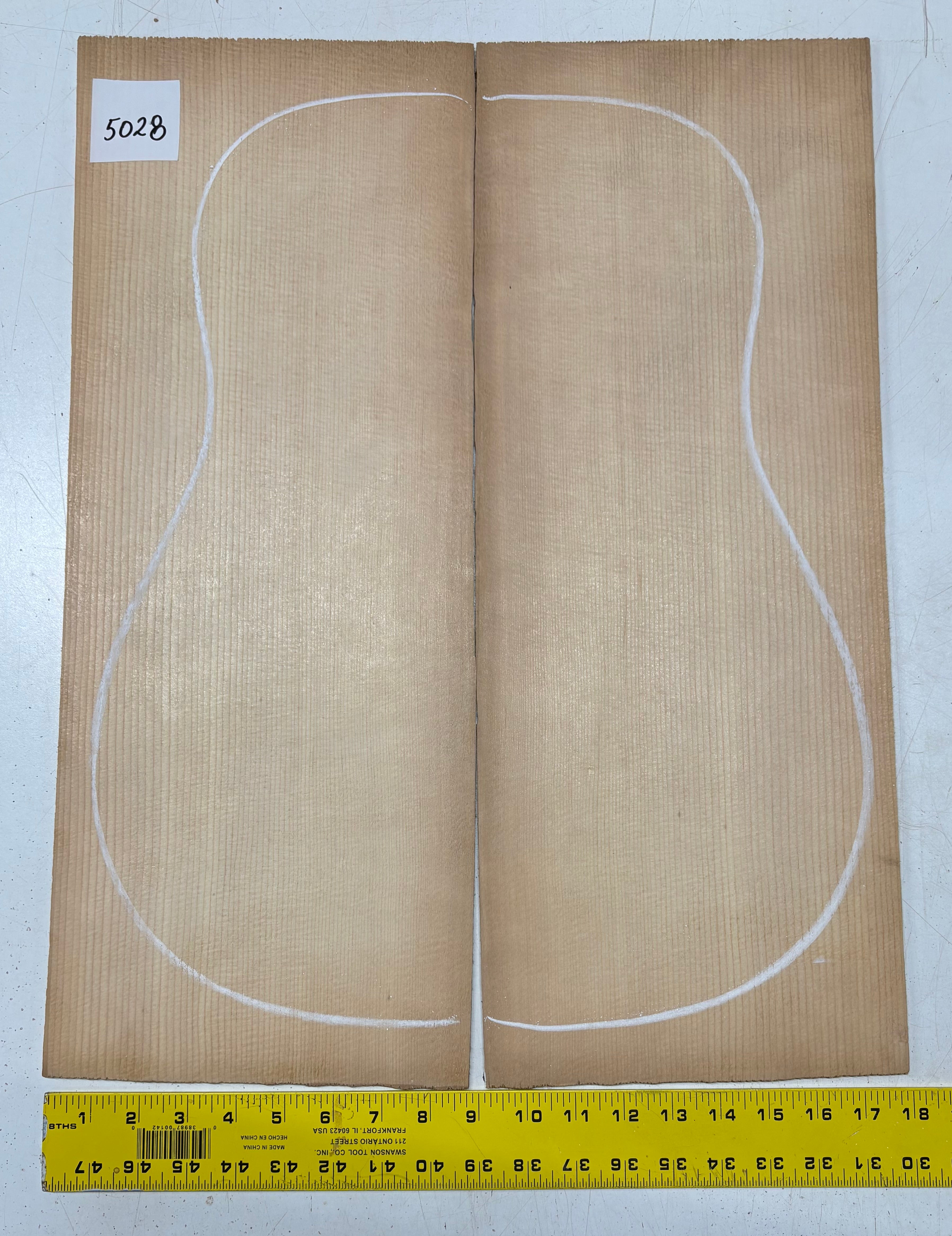 Sitka Spruce Dreadnought Guitar Top- AAA Grade #5028 - Exotic Wood Zone
