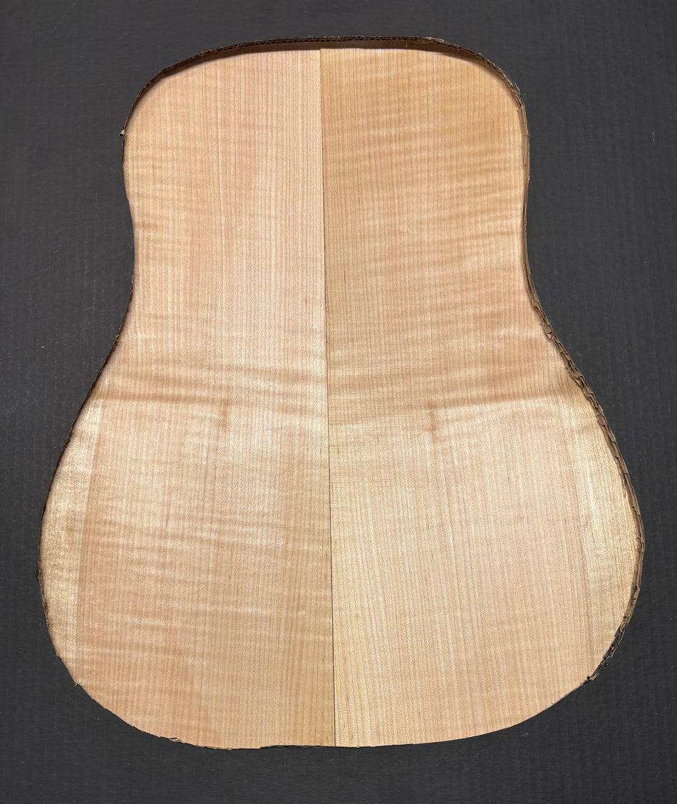 Flame Hard Maple Dreadnought Guitar Back and Side Set  #919
