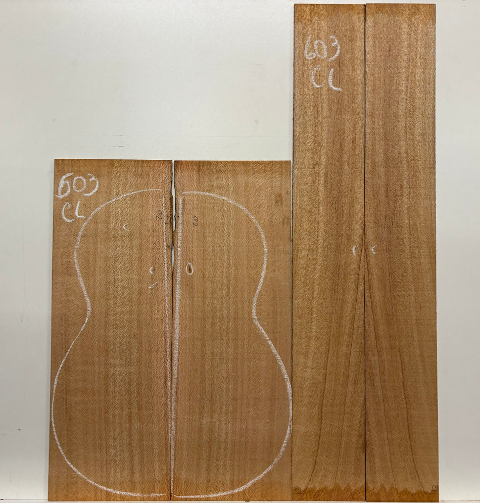 Lacewood Classical Guitar Back & Side Set- BC Grade #603