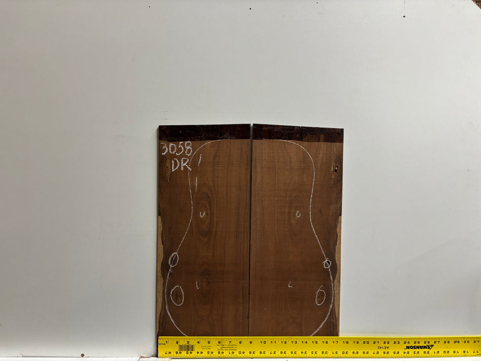 Amazon Rosewood Dreadnought Guitar Back and Side Seconds Set #3058