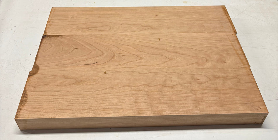 Cherry Guitar Body Blank - 21" x 15" x 1-3/4", 14 Lbs (3 Pcs Glued) #108