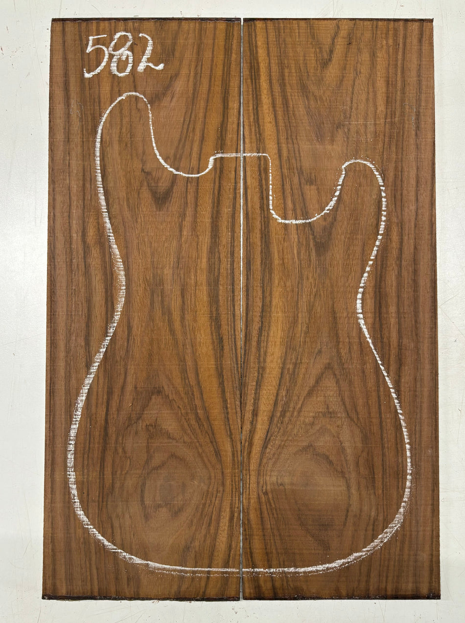 Juego de fondo y aros de guitarra de grado AAAA Dreadnought de palisandro de la India Oriental #61 