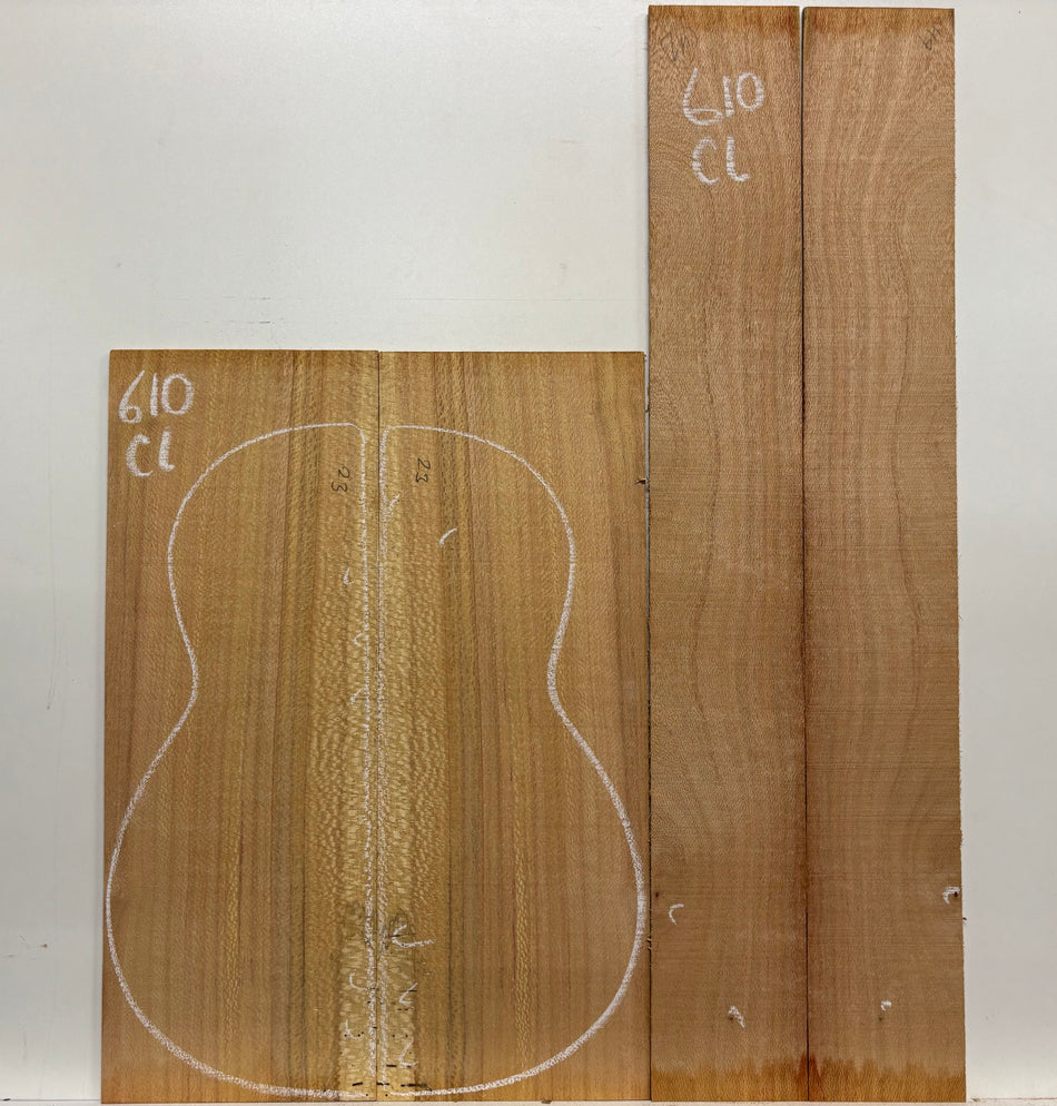 Lacewood Classical Guitar Back & Side Set- BC Grade #610