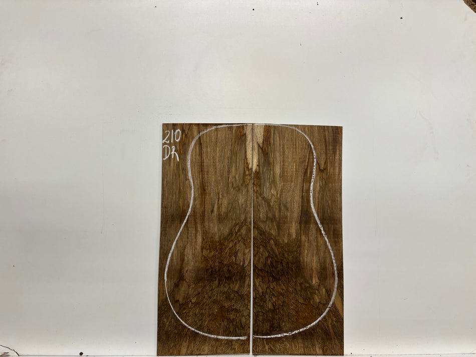 Figured Flame Mango Dreadnought Guitar Back and Side Set #210