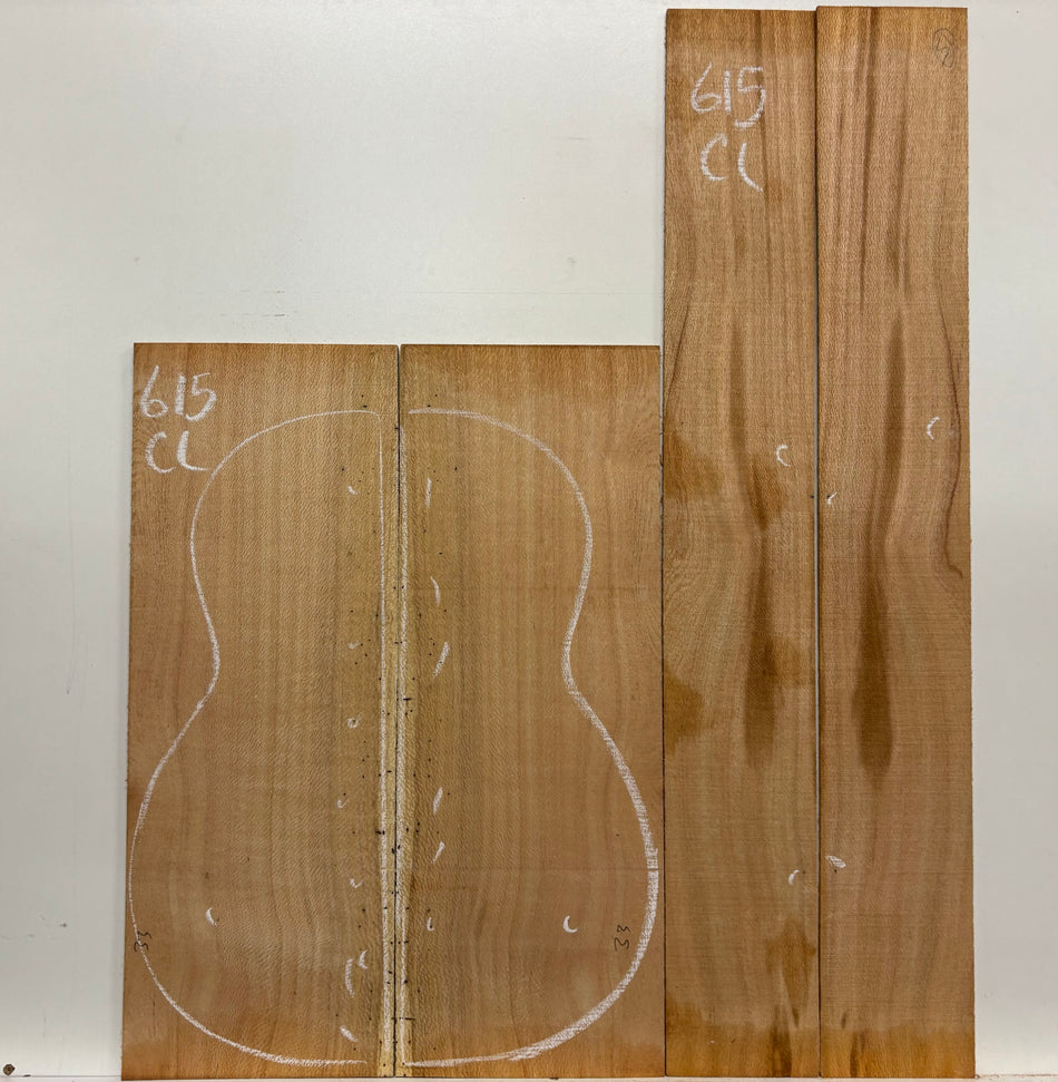 Lacewood Classical Guitar Back & Side Set- BC Grade #615