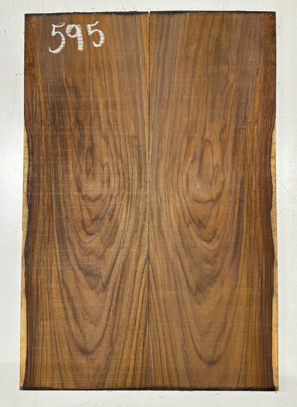 Rare Tiger Striped Rosewood Guitar Drop Top - 22-1/2" x 7-1/4" x 3/8" #595