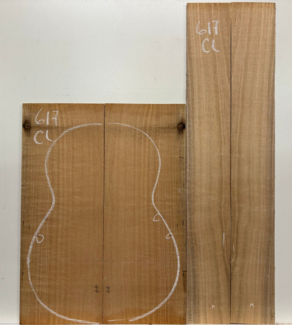 Lacewood Classical Guitar Back & Side Set- BC Grade #617