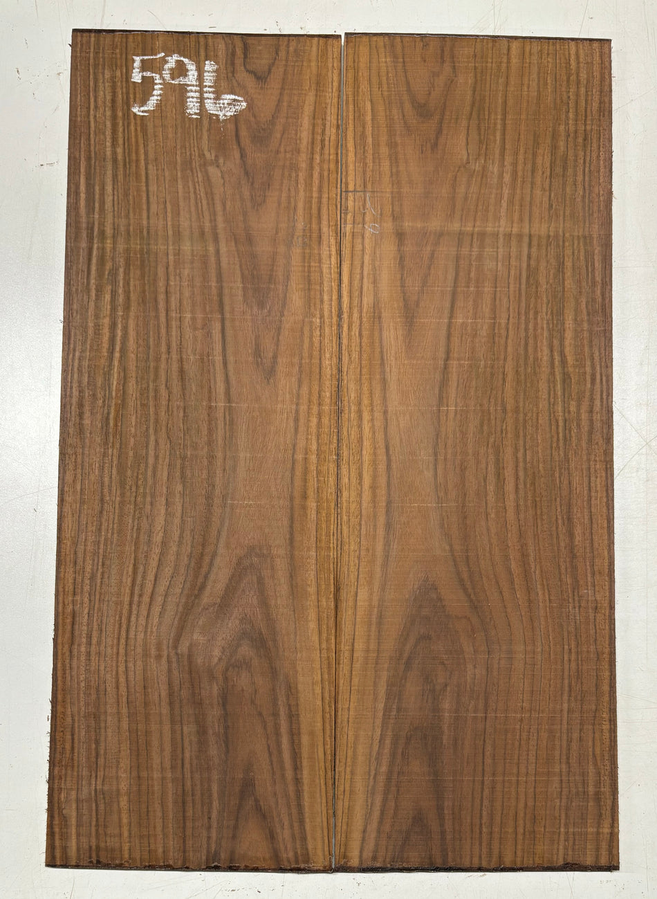 Rare Tiger Striped Rosewood Guitar Drop Top - 22-1/2" x 7-1/4" x 3/8" #596