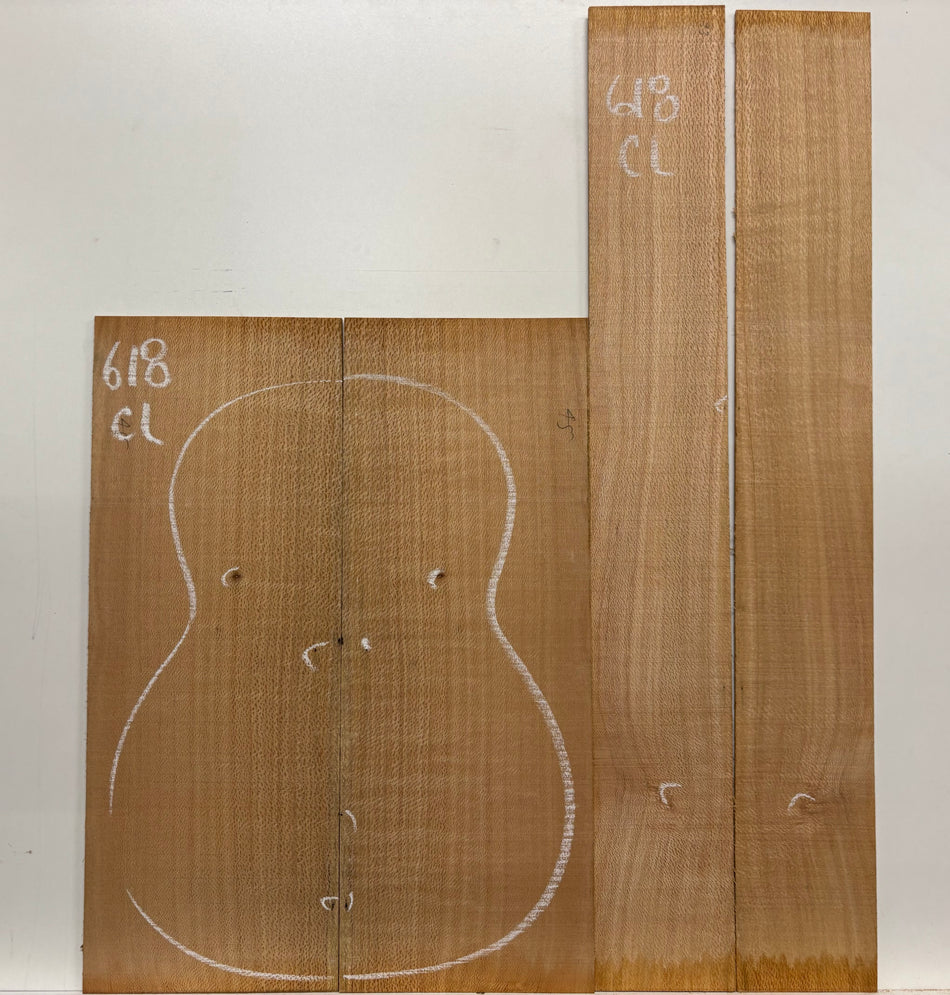 Lacewood Classical Guitar Back & Side Set- BC Grade #618